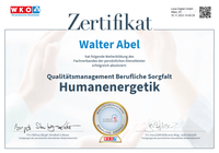 Zertifikat Qualitätsmanagement Humanenergetik