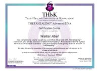 Zertifikat ThetaHealing® Advanced Practitioner